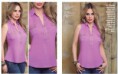 BLUSA ELABORADA EN CHALIS 