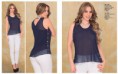 BLUSA ELABORADA EN CHIFON BOTONES DECORATIVOS AL COSTADO